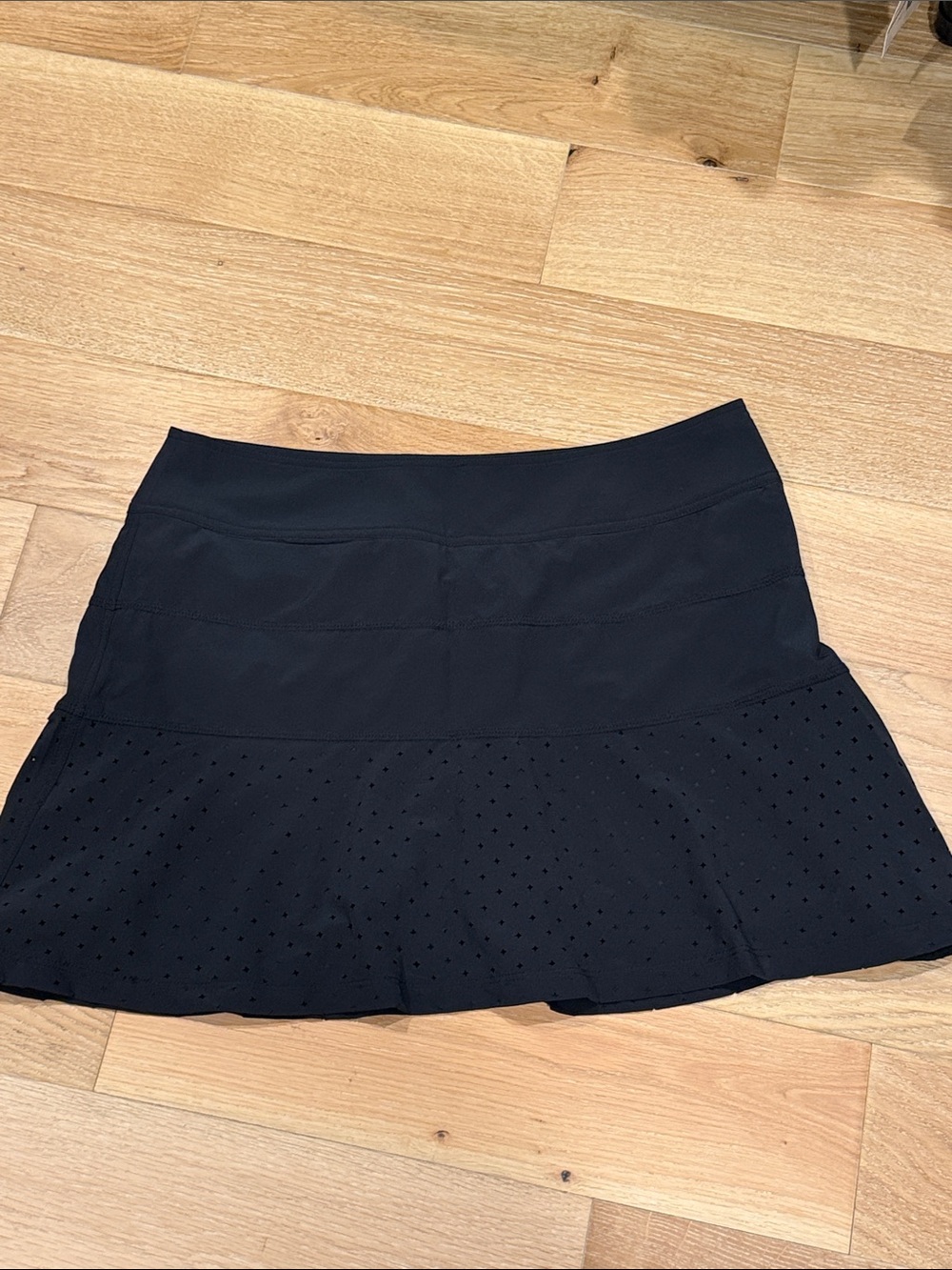 Chase‎ 54 Women's Black Performance Mini Skirt with laser cut Hem 6